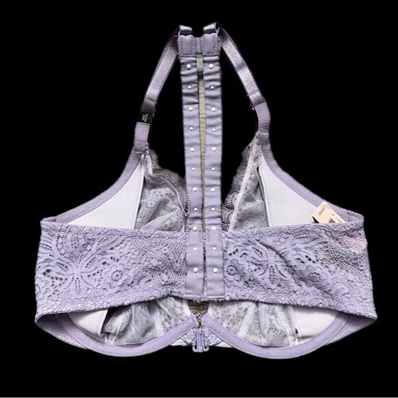 Victoria’s Secret very sexy unlined plunge Racerback bra lavender 32DD - Picture 4 of 4